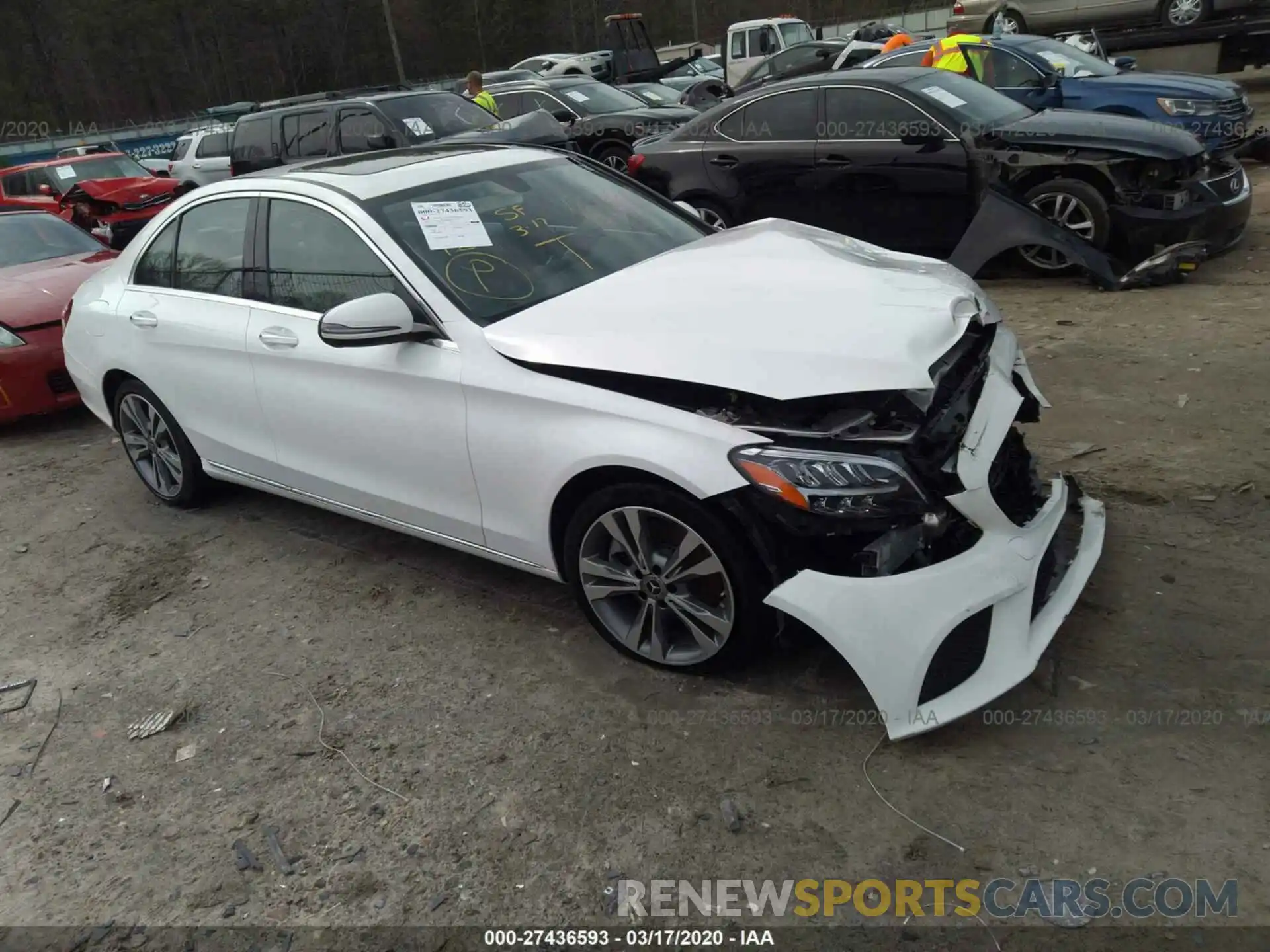 1 Photograph of a damaged car 55SWF8DB7KU301676 MERCEDES-BENZ C 2019