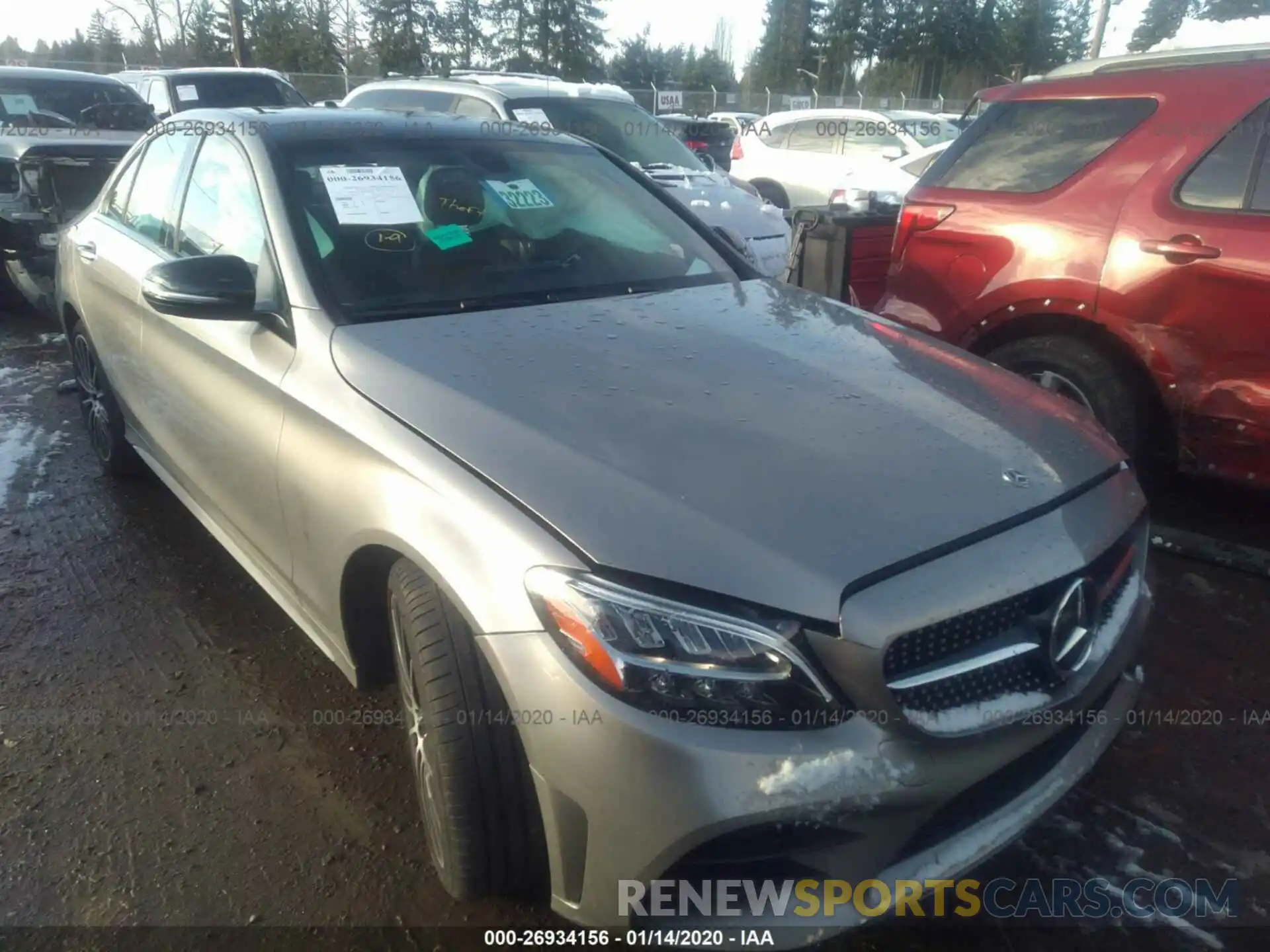 1 Photograph of a damaged car 55SWF8EB8KU297765 MERCEDES-BENZ C 2019