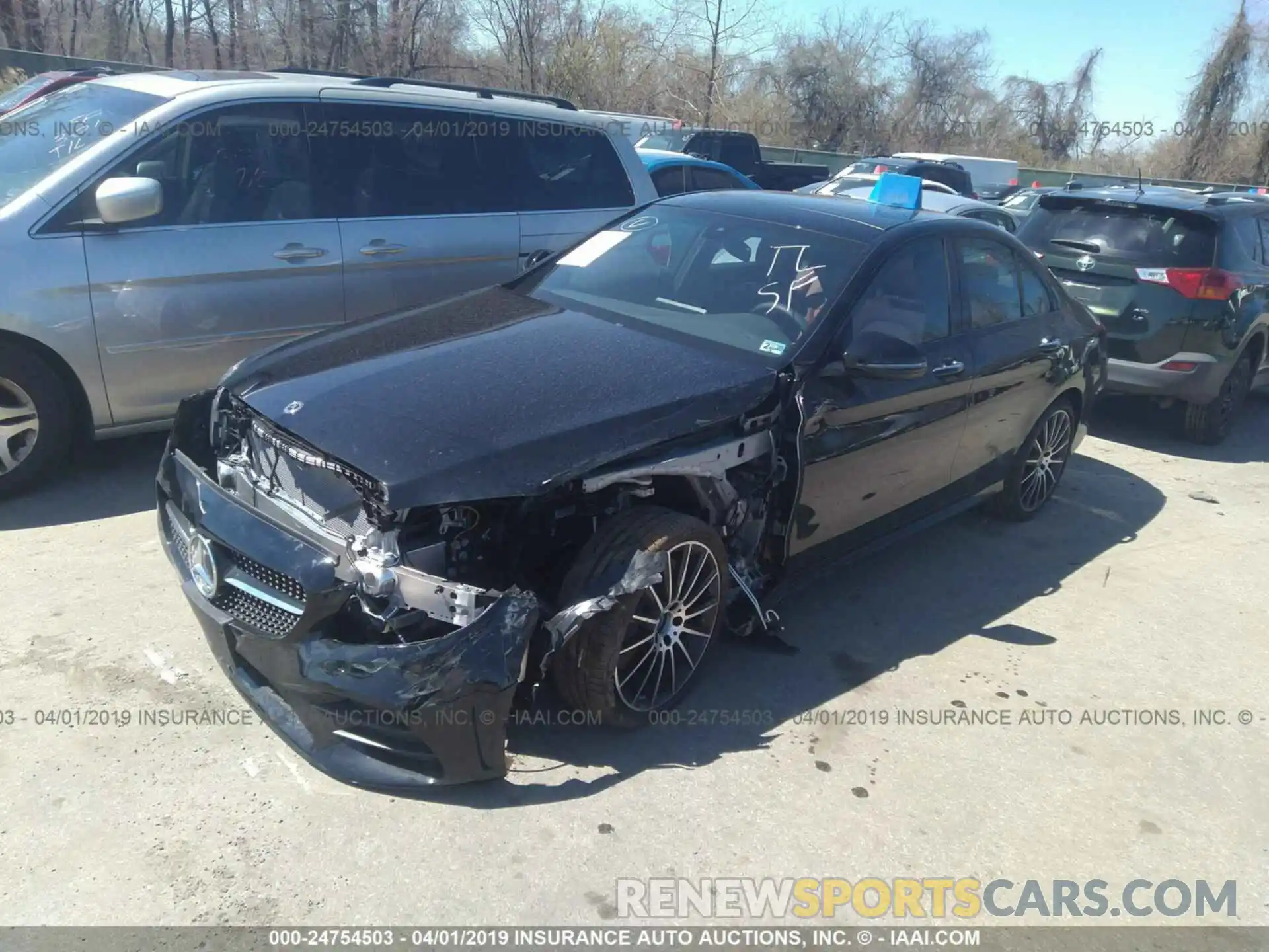 2 Photograph of a damaged car 55SWF8EB9KU312855 MERCEDES-BENZ C 2019