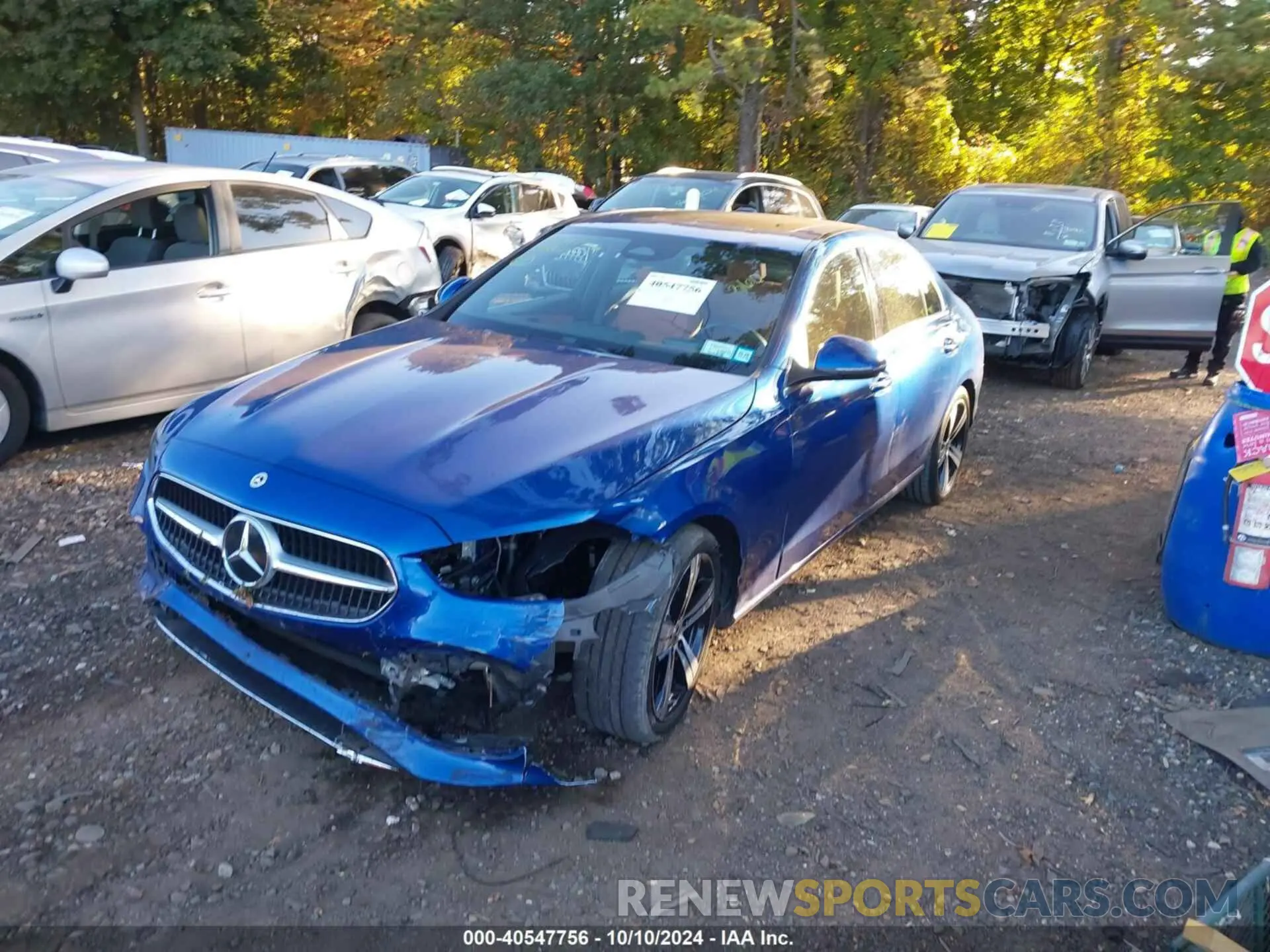 2 Photograph of a damaged car W1KAF4HB7NR020285 MERCEDES-BENZ C 2022