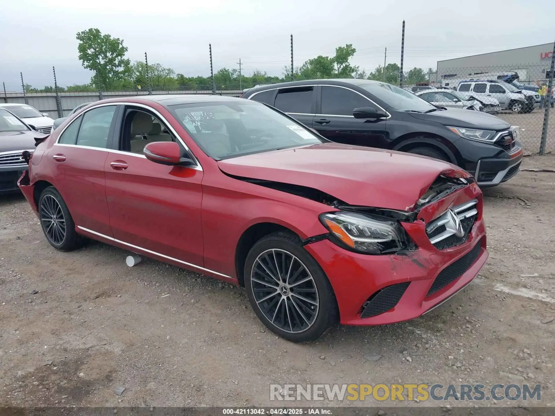 1 Photograph of a damaged car 55SWF8EB9KU308188 MERCEDES-BENZ C 300 2019