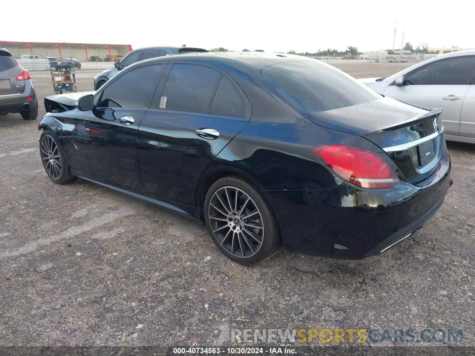 3 Photograph of a damaged car WDDWF8DB1KR481593 MERCEDES-BENZ C 300 2019