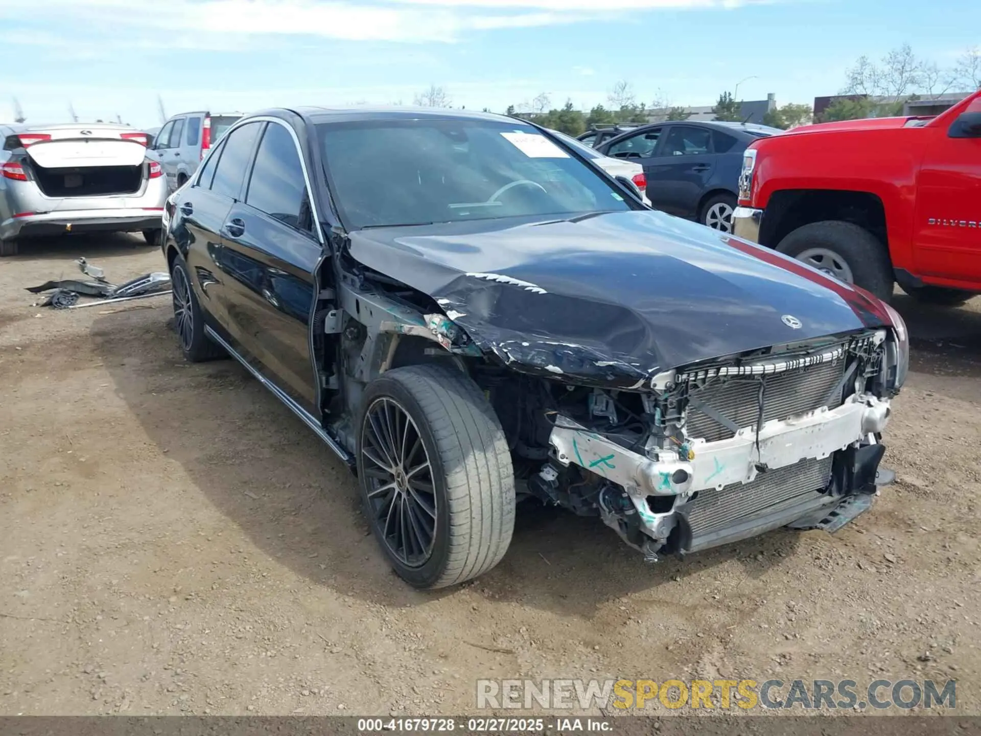 1 Photograph of a damaged car WDDWF8DB1KR483795 MERCEDES-BENZ C 300 2019