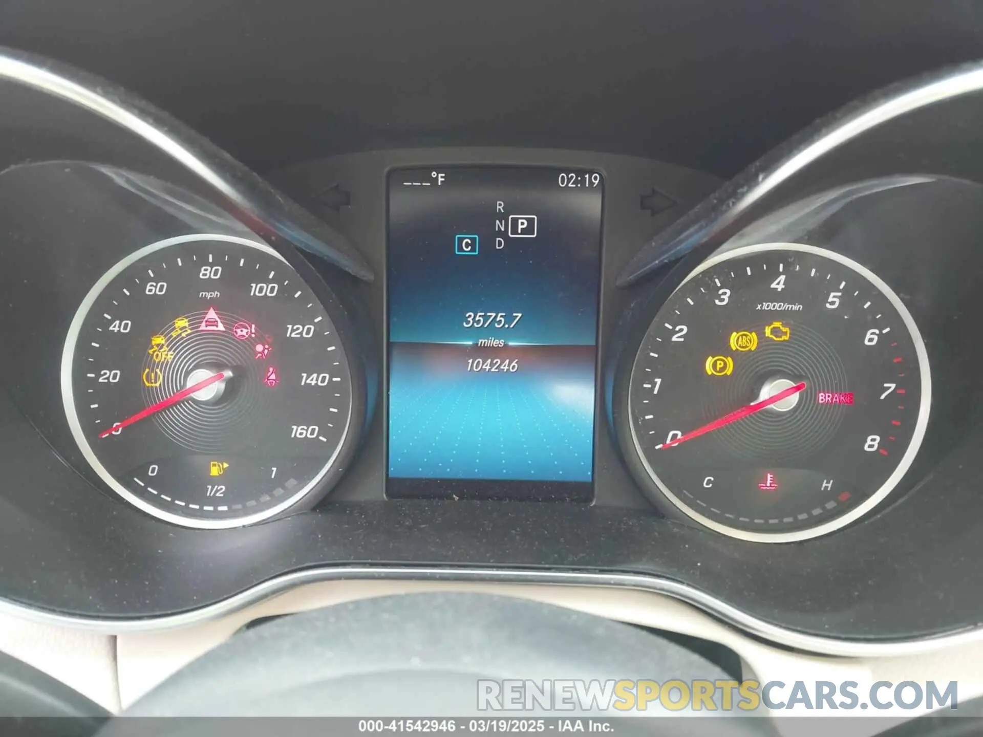 7 Photograph of a damaged car WDDWF8EB6KR458115 MERCEDES-BENZ C 300 2019