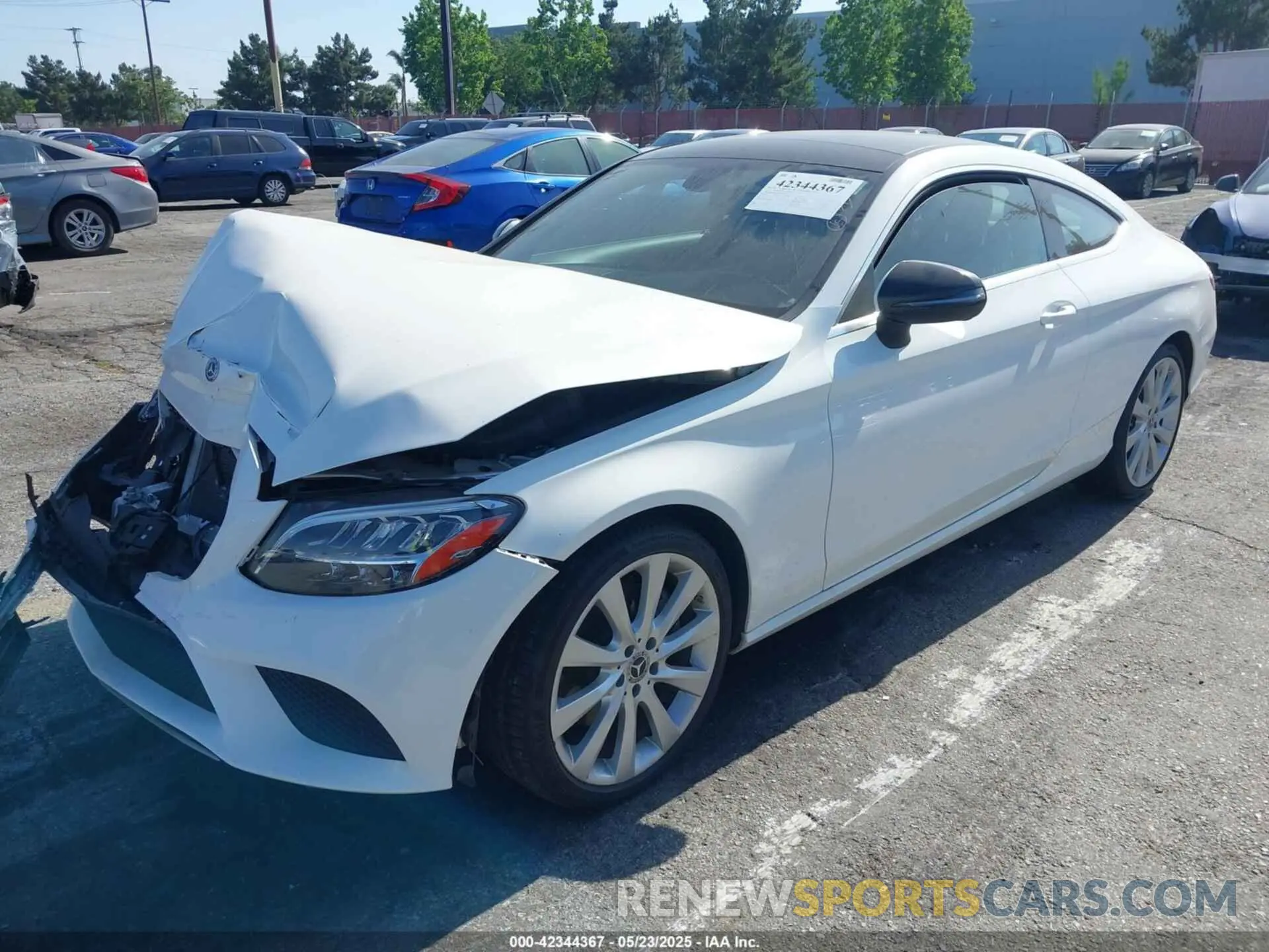 2 Photograph of a damaged car WDDWJ8DB9KF800304 MERCEDES-BENZ C 300 2019