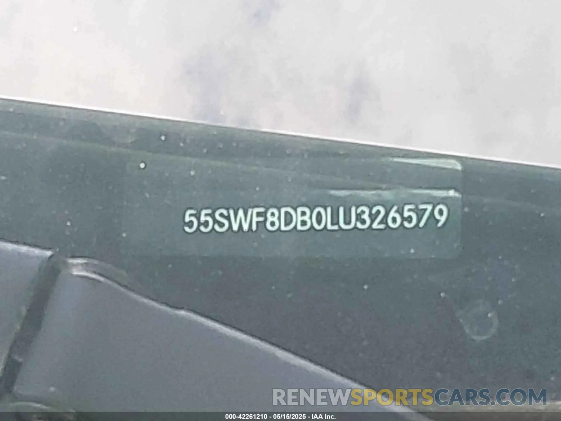 9 Photograph of a damaged car 55SWF8DB0LU326579 MERCEDES-BENZ C 300 2020