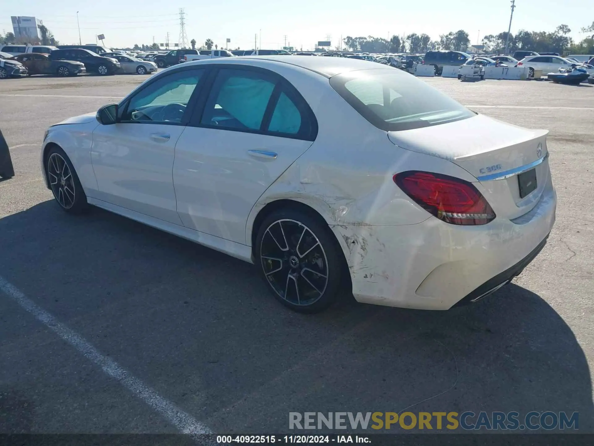 3 Photograph of a damaged car 55SWF8DB1LU322850 MERCEDES-BENZ C 300 2020