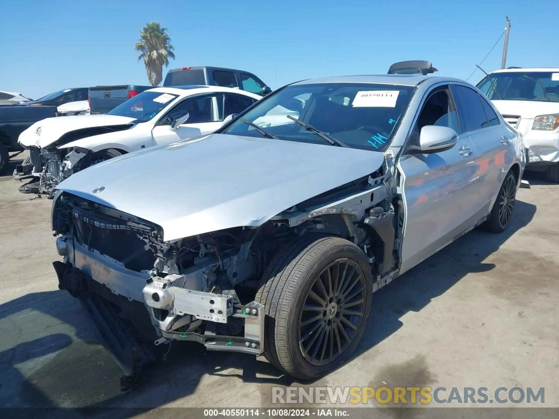 2 Photograph of a damaged car 55SWF8DBXLU325441 MERCEDES-BENZ C 300 2020