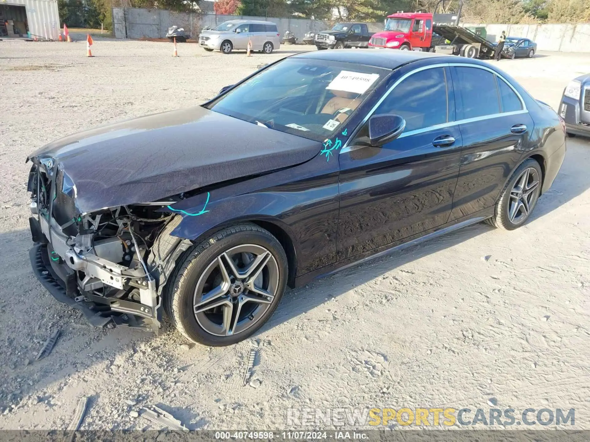2 Photograph of a damaged car 55SWF8EB1LU330557 MERCEDES-BENZ C 300 2020