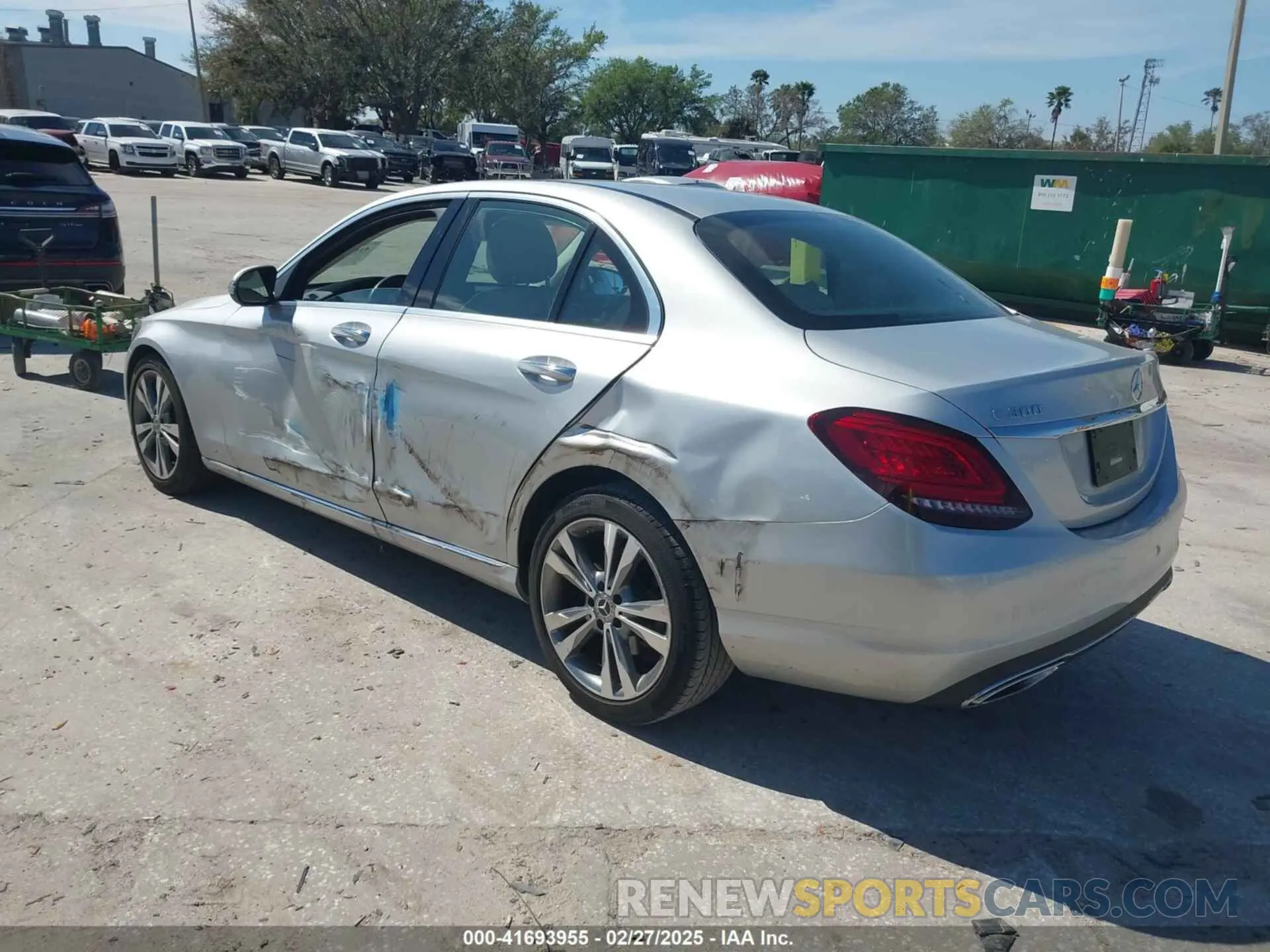 3 Photograph of a damaged car W1KWF8DB4LR598862 MERCEDES-BENZ C 300 2020