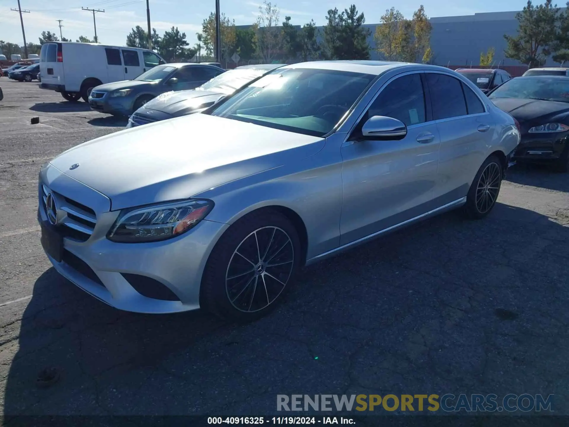 2 Photograph of a damaged car W1KWF8DB6LR582758 MERCEDES-BENZ C 300 2020