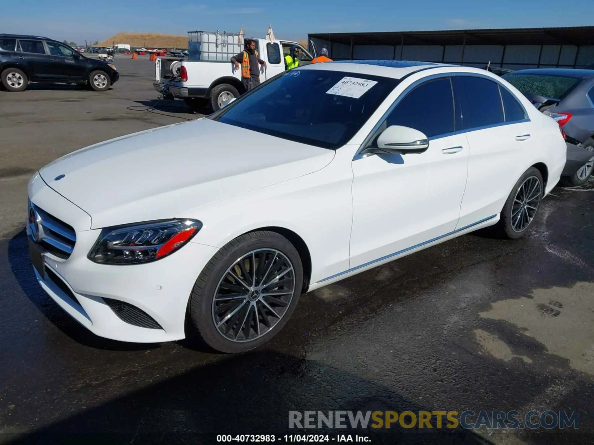 2 Photograph of a damaged car W1KWF8DB7LR599262 MERCEDES-BENZ C 300 2020