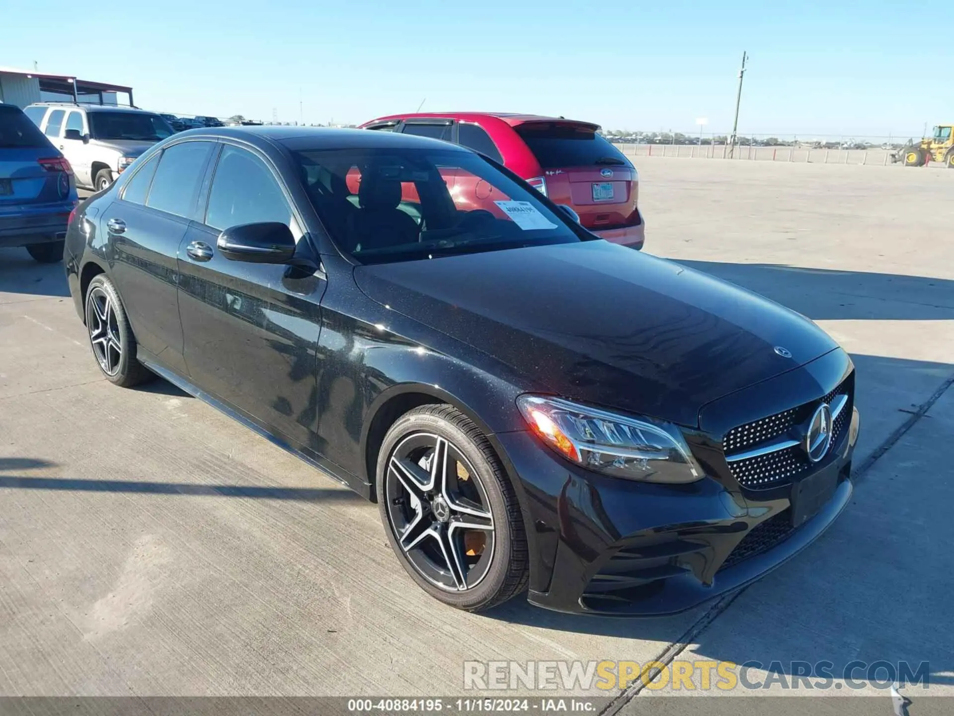 1 Photograph of a damaged car W1KWF8EB3LR593778 MERCEDES-BENZ C 300 2020