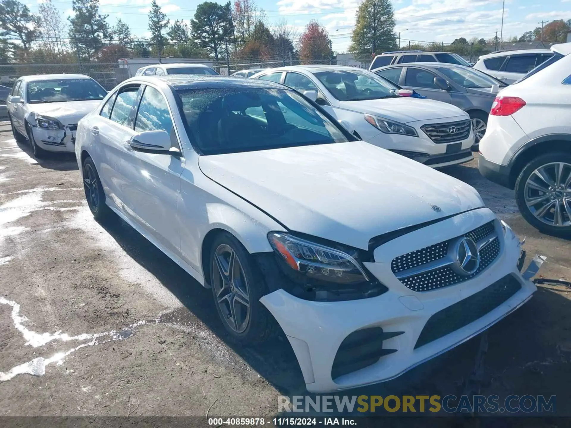 1 Photograph of a damaged car W1KWF8EB7LR570309 MERCEDES-BENZ C 300 2020