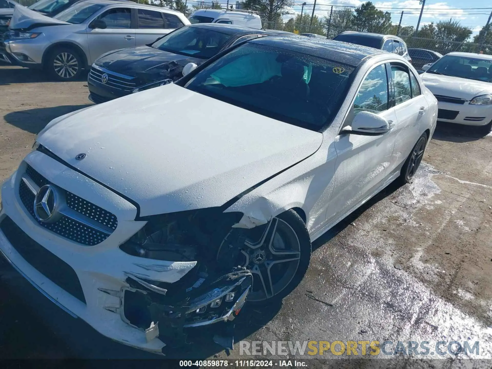2 Photograph of a damaged car W1KWF8EB7LR570309 MERCEDES-BENZ C 300 2020
