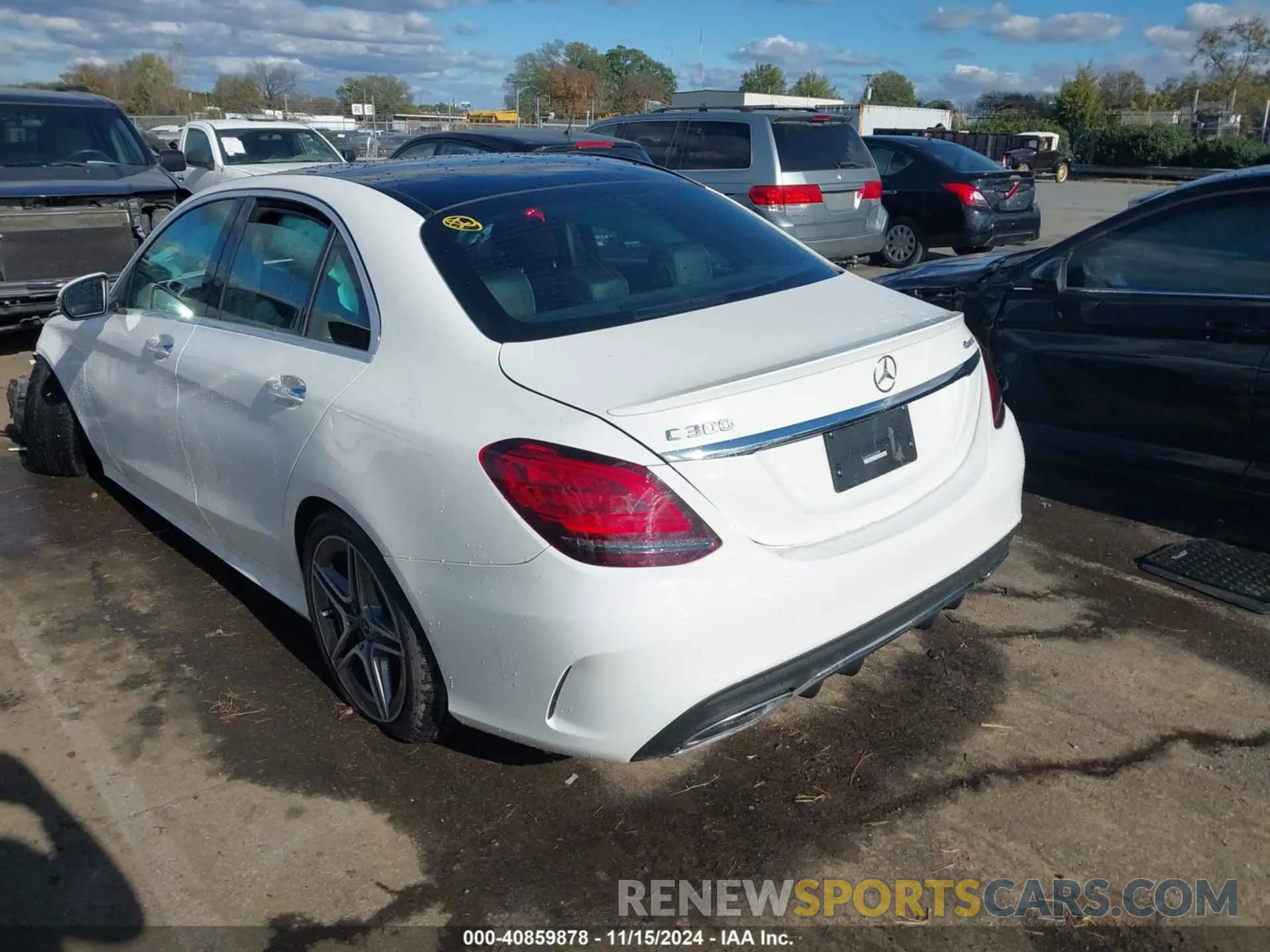 3 Photograph of a damaged car W1KWF8EB7LR570309 MERCEDES-BENZ C 300 2020