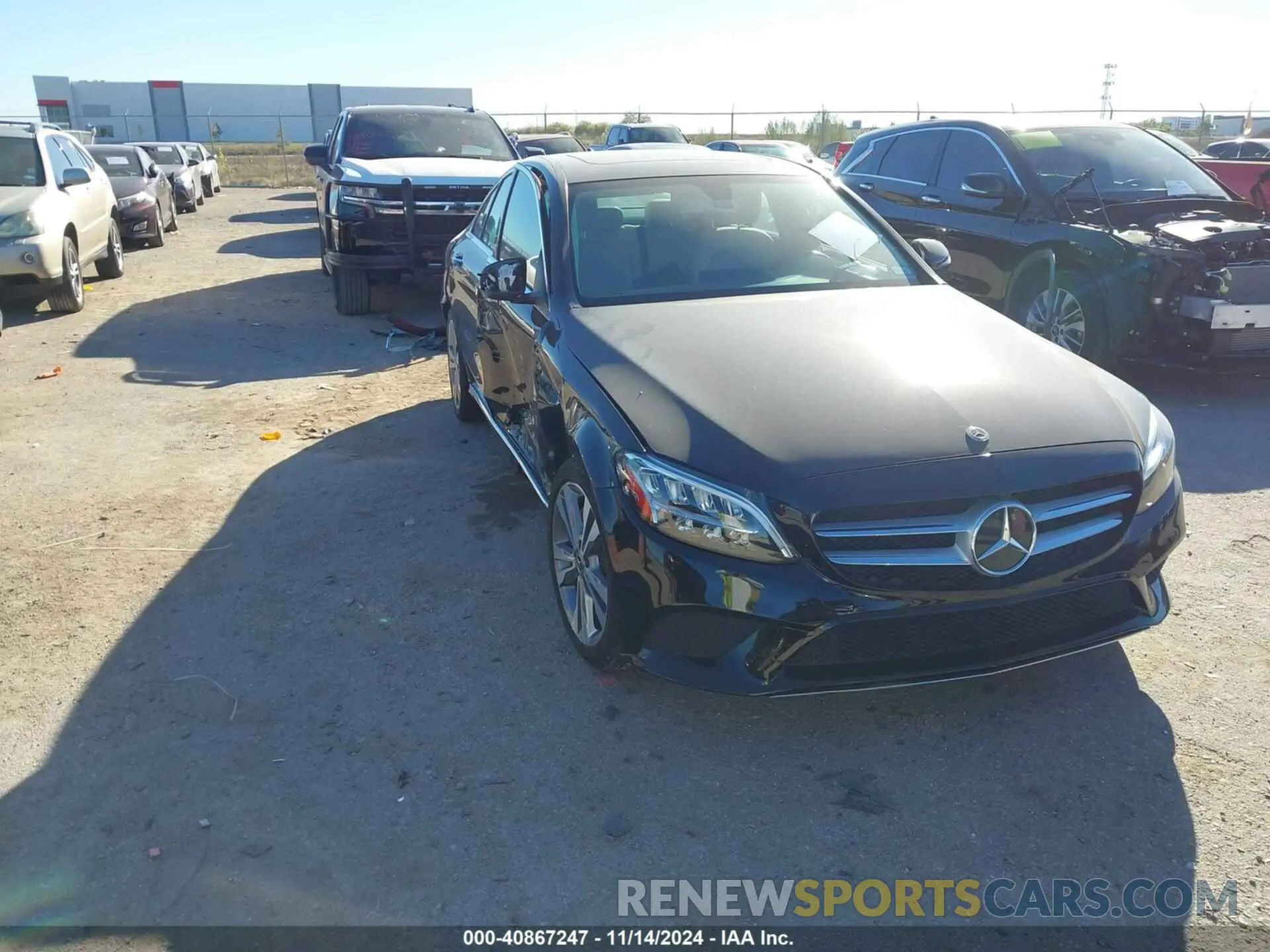 1 Photograph of a damaged car WDDWF8DB5LR555471 MERCEDES-BENZ C 300 2020