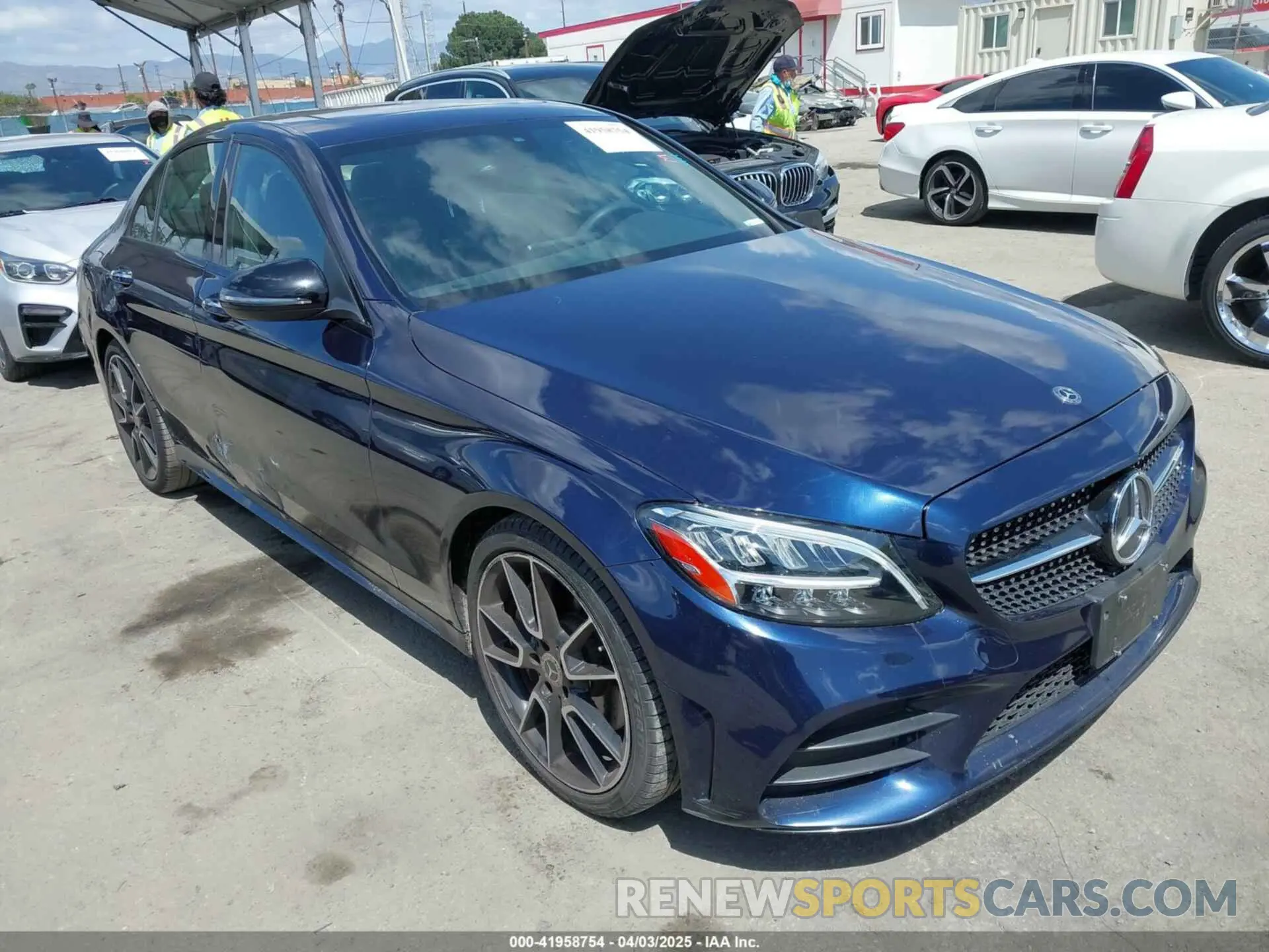 1 Photograph of a damaged car WDDWF8DB6LR527033 MERCEDES-BENZ C 300 2020