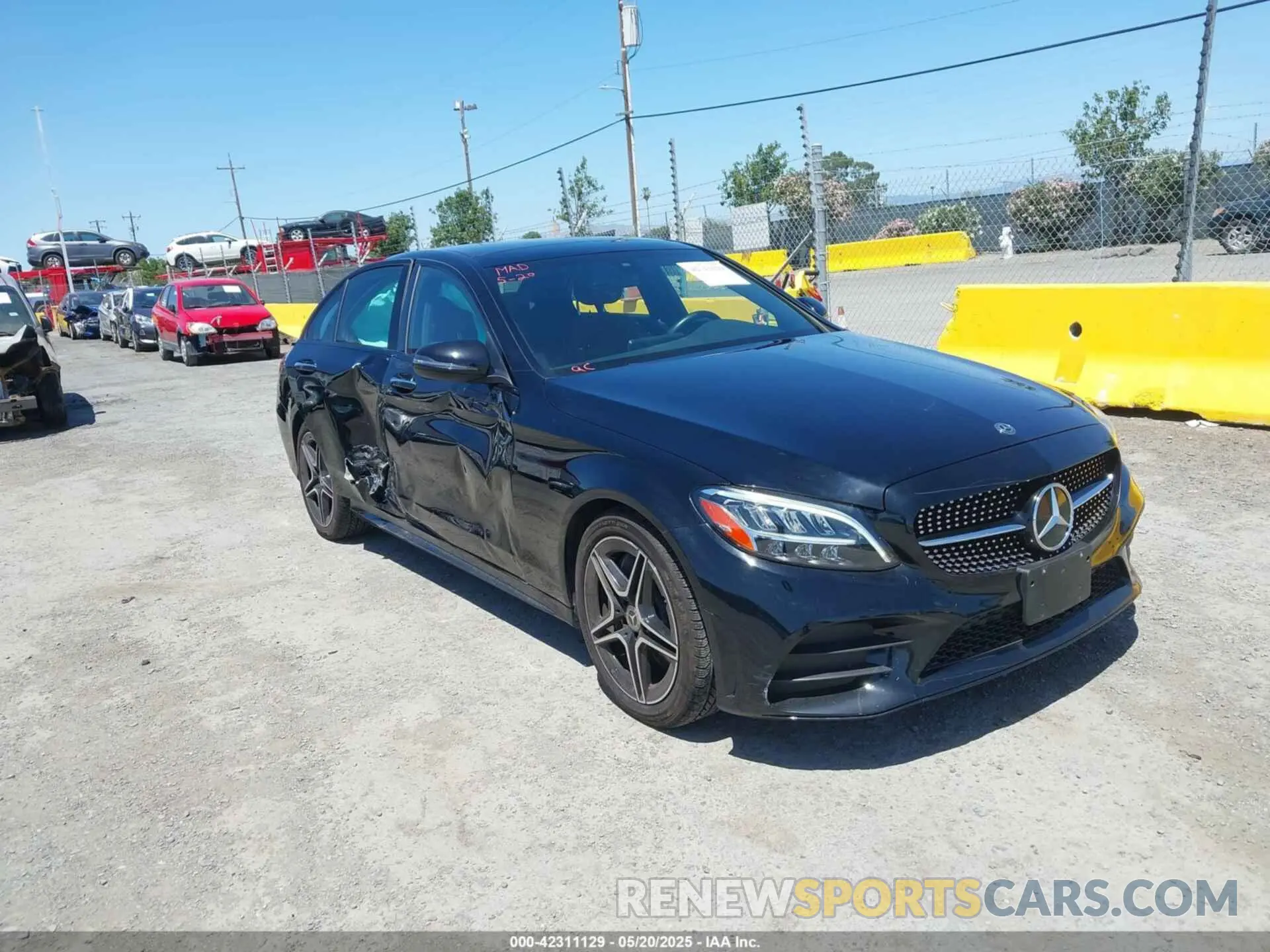 1 Photograph of a damaged car WDDWF8DB7LR561868 MERCEDES-BENZ C 300 2020