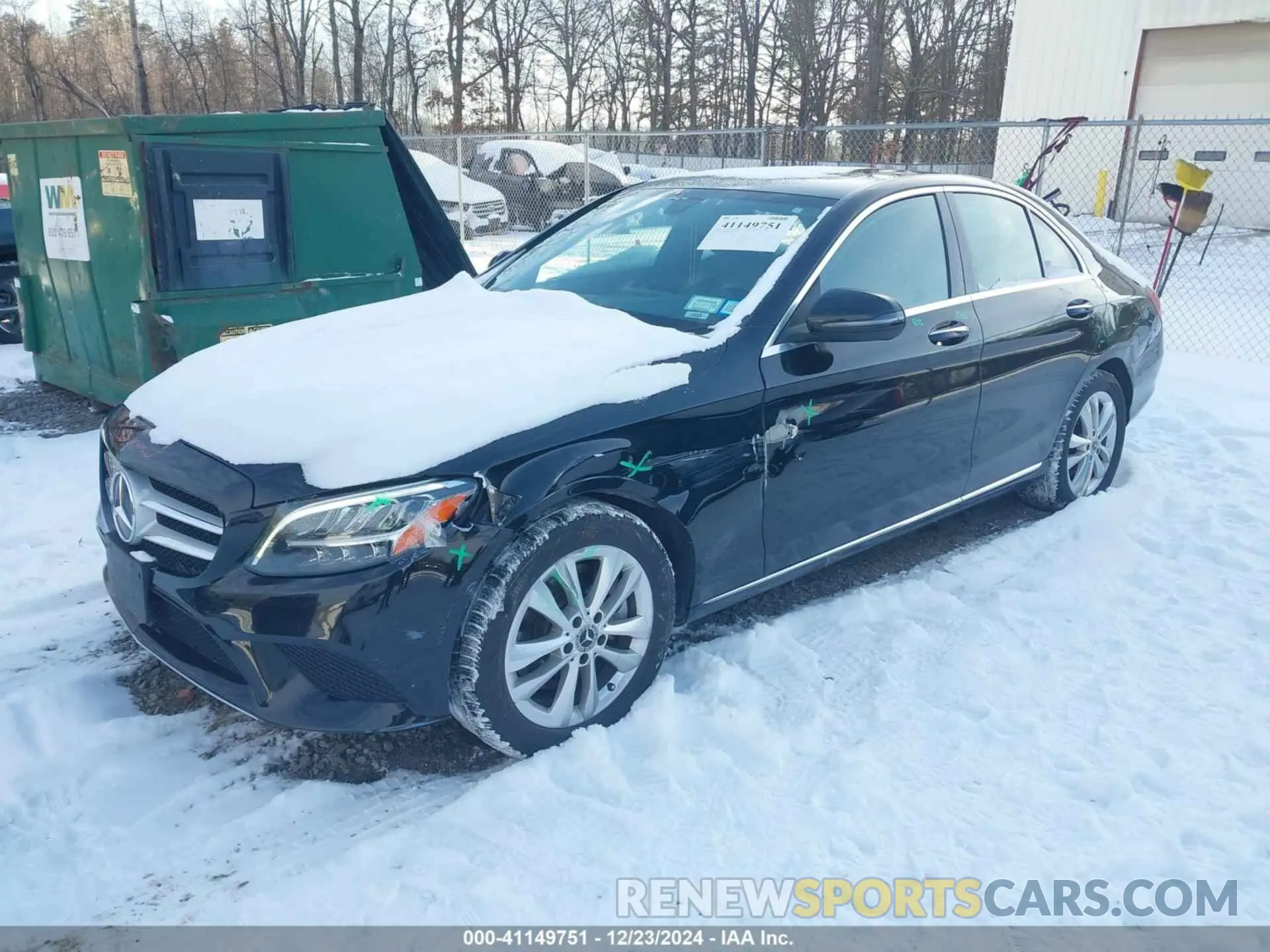 2 Photograph of a damaged car WDDWF8EB2LR559525 MERCEDES-BENZ C 300 2020