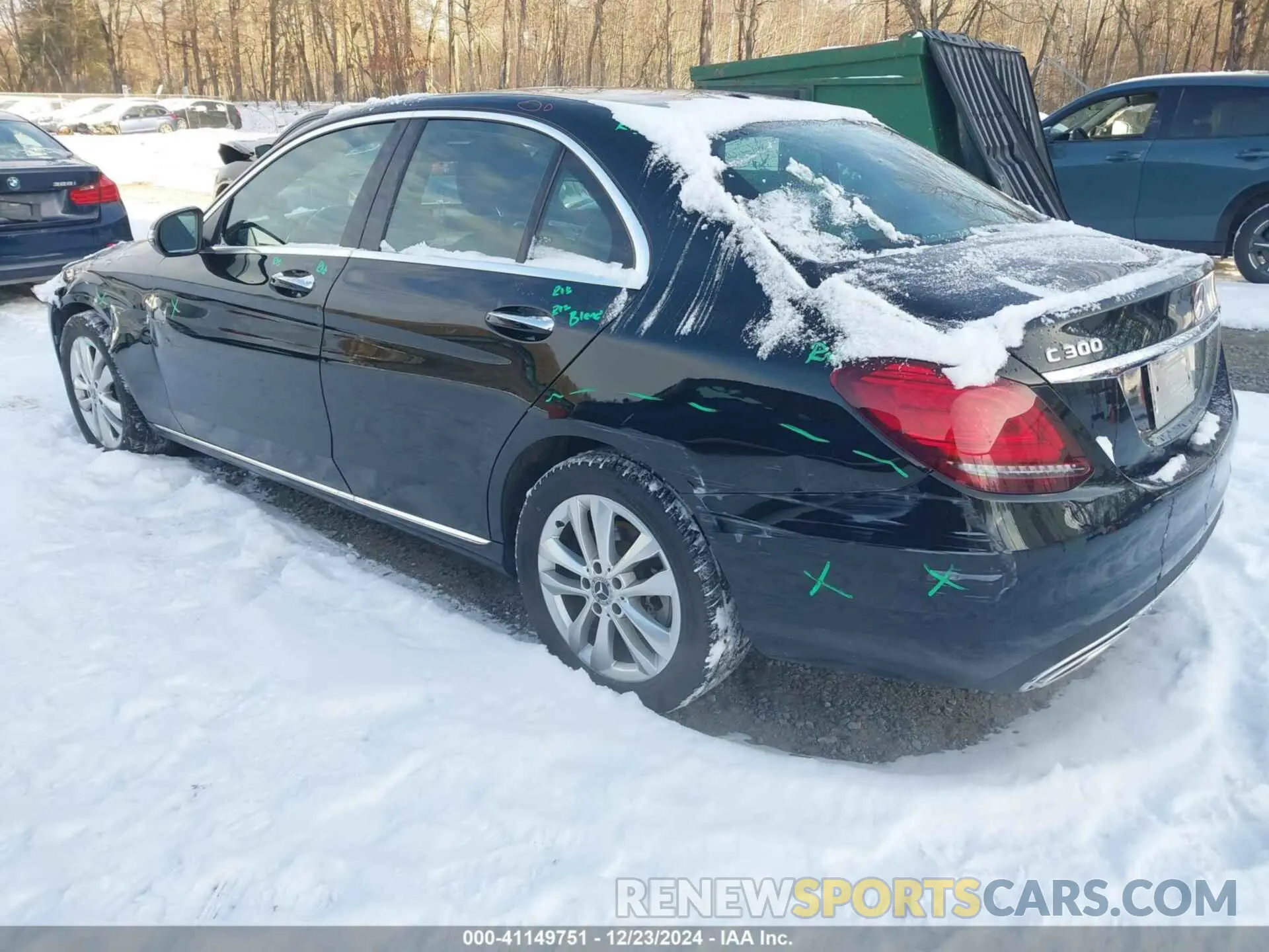 3 Photograph of a damaged car WDDWF8EB2LR559525 MERCEDES-BENZ C 300 2020
