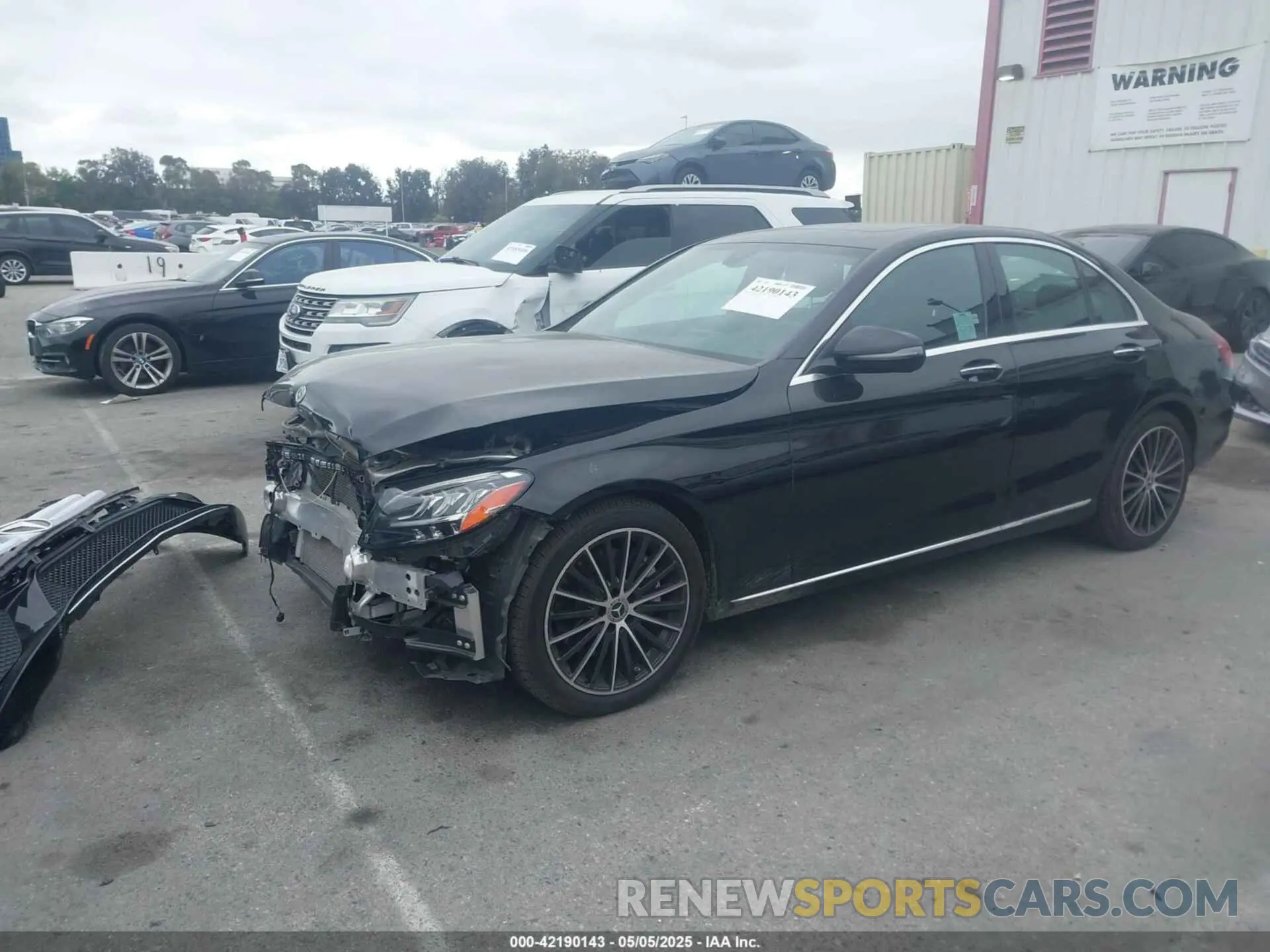 2 Photograph of a damaged car W1KWF8DB5MR650484 MERCEDES-BENZ C 300 2021