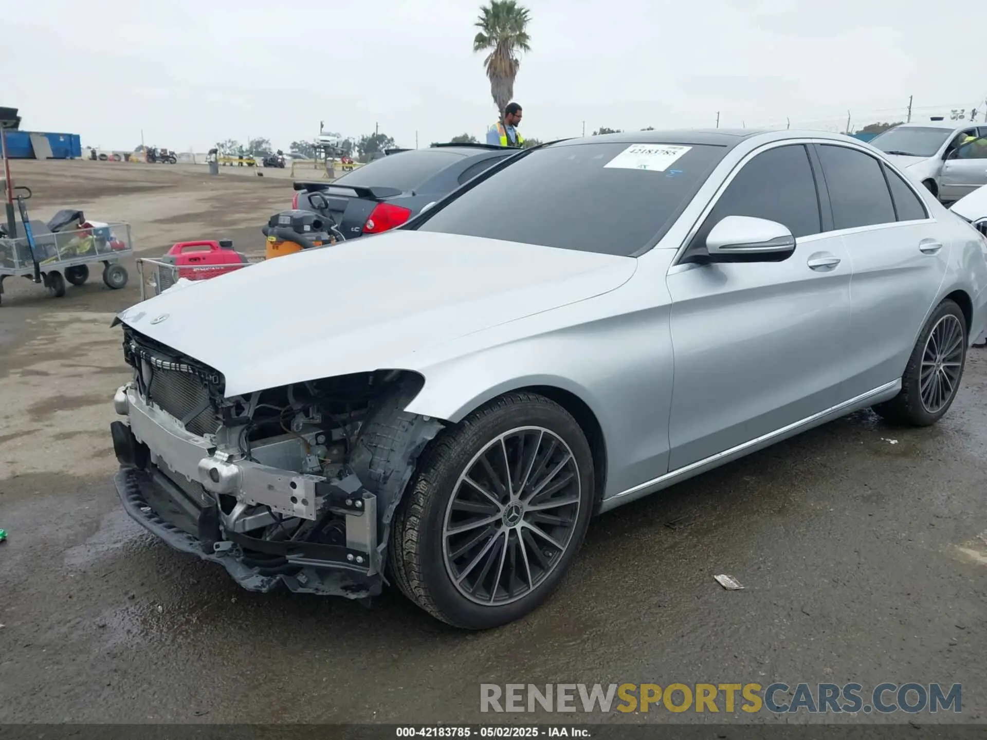 2 Photograph of a damaged car W1KWF8DB7MR647862 MERCEDES-BENZ C 300 2021