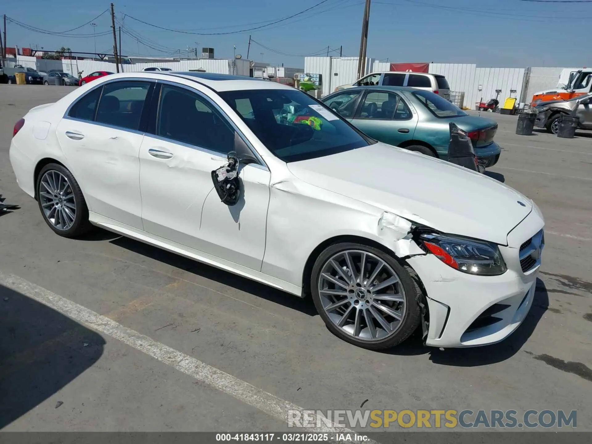 1 Photograph of a damaged car W1KWF8DBXMR625290 MERCEDES-BENZ C 300 2021
