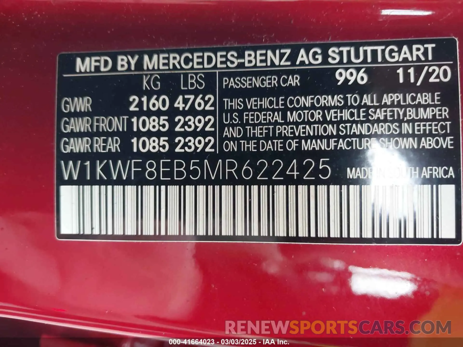 9 Photograph of a damaged car W1KWF8EB5MR622425 MERCEDES-BENZ C 300 2021