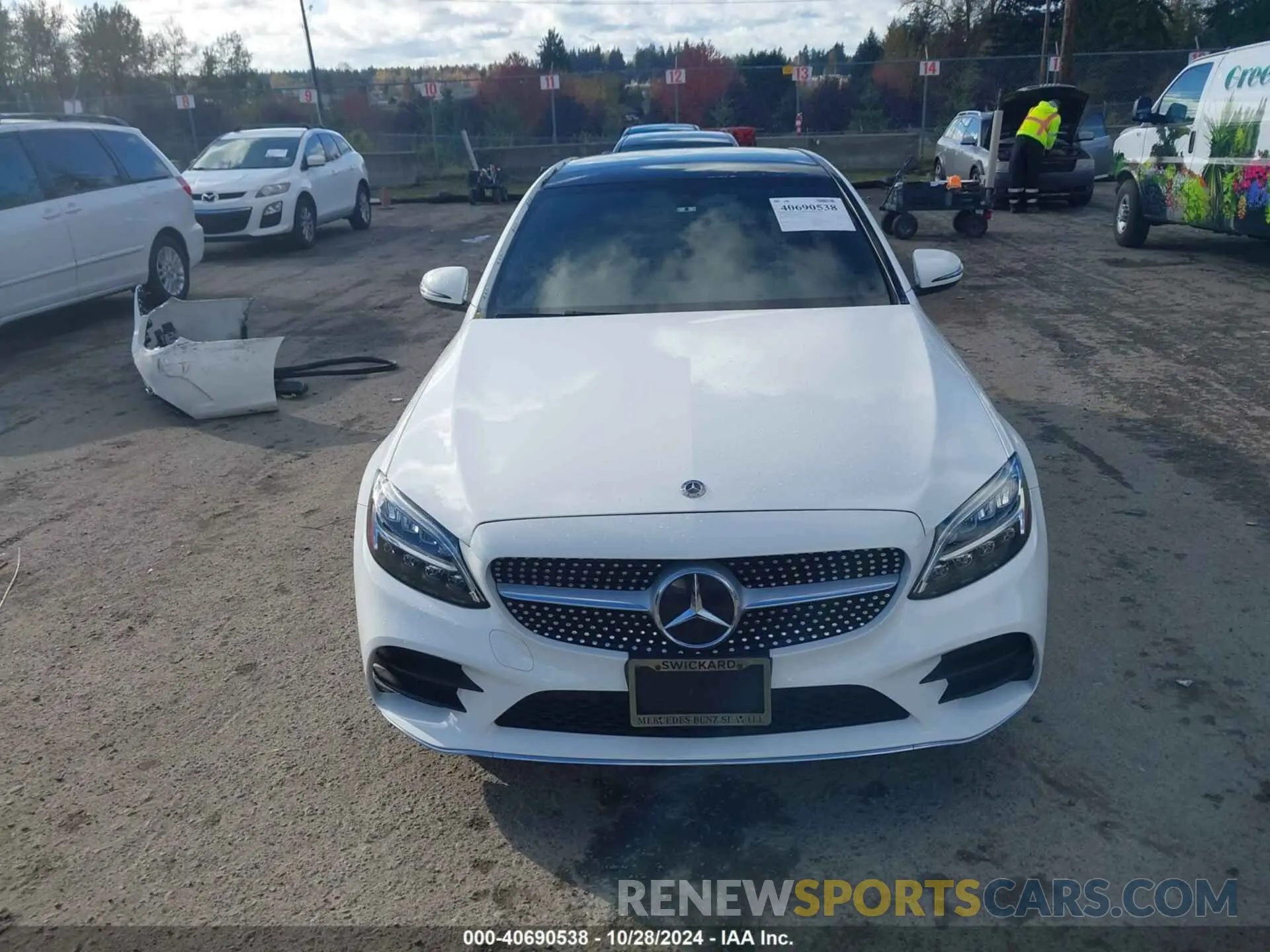 13 Photograph of a damaged car W1KWF8EB9MR609306 MERCEDES-BENZ C 300 2021