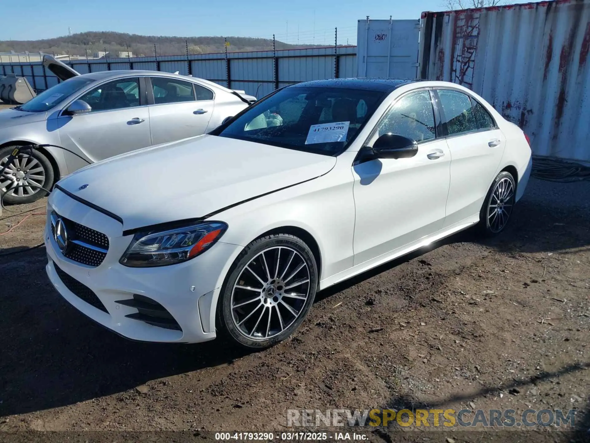 2 Photograph of a damaged car W1KWF8EBXMR605717 MERCEDES-BENZ C 300 2021
