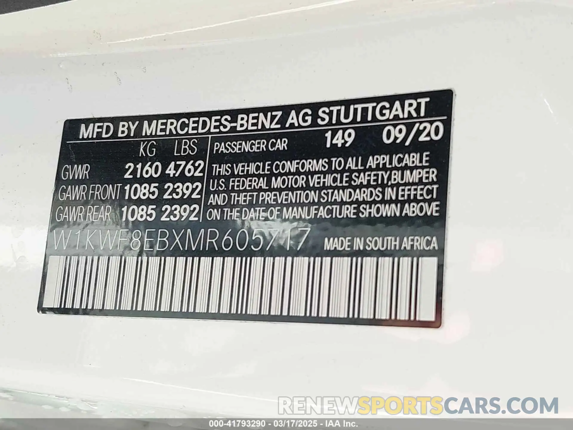 9 Photograph of a damaged car W1KWF8EBXMR605717 MERCEDES-BENZ C 300 2021