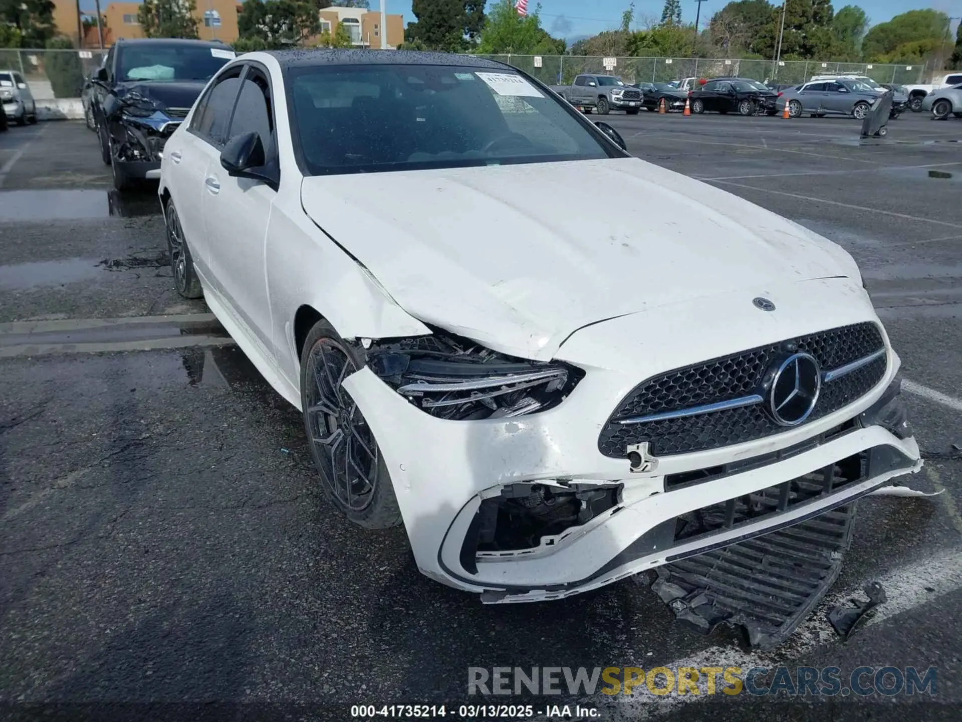 1 Photograph of a damaged car W1KAF4GB6NR018013 MERCEDES-BENZ C 300 2022