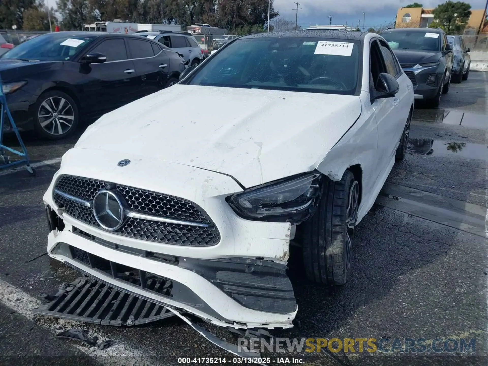 2 Photograph of a damaged car W1KAF4GB6NR018013 MERCEDES-BENZ C 300 2022
