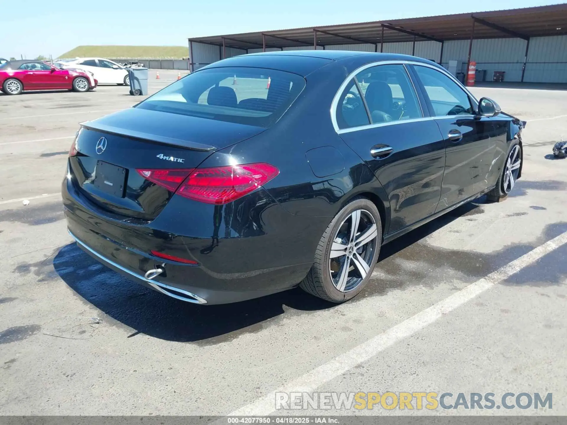 4 Photograph of a damaged car W1KAF4HB4NR011074 MERCEDES-BENZ C 300 2022