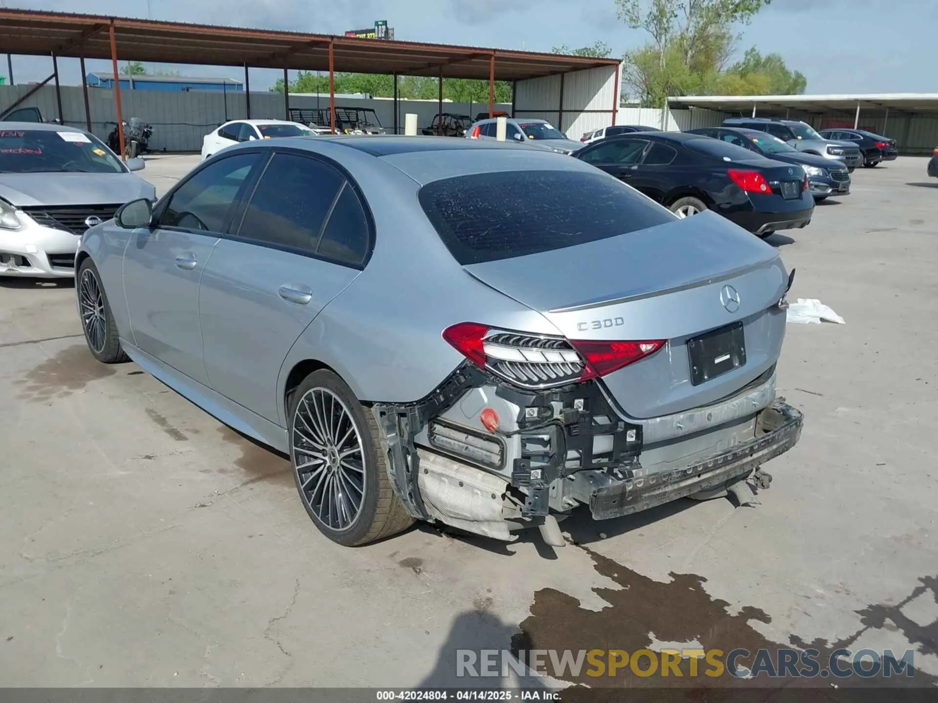 3 Photograph of a damaged car W1KAF4GB3PR106522 MERCEDES-BENZ C 300 2023