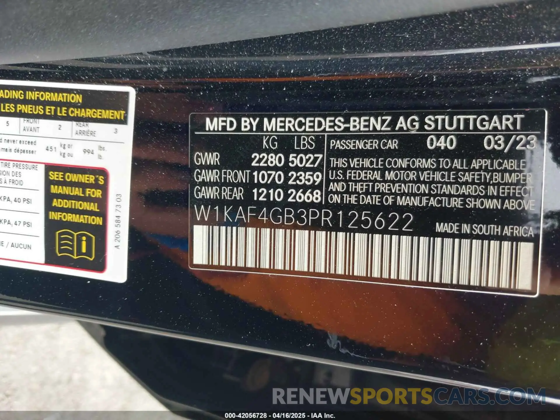 9 Photograph of a damaged car W1KAF4GB3PR125622 MERCEDES-BENZ C 300 2023