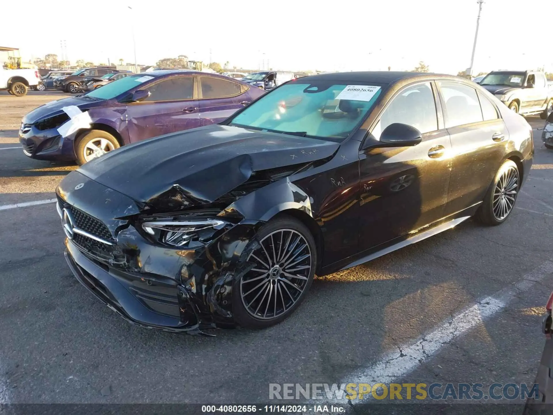 2 Photograph of a damaged car W1KAF4GB6RR169522 MERCEDES-BENZ C 300 2024