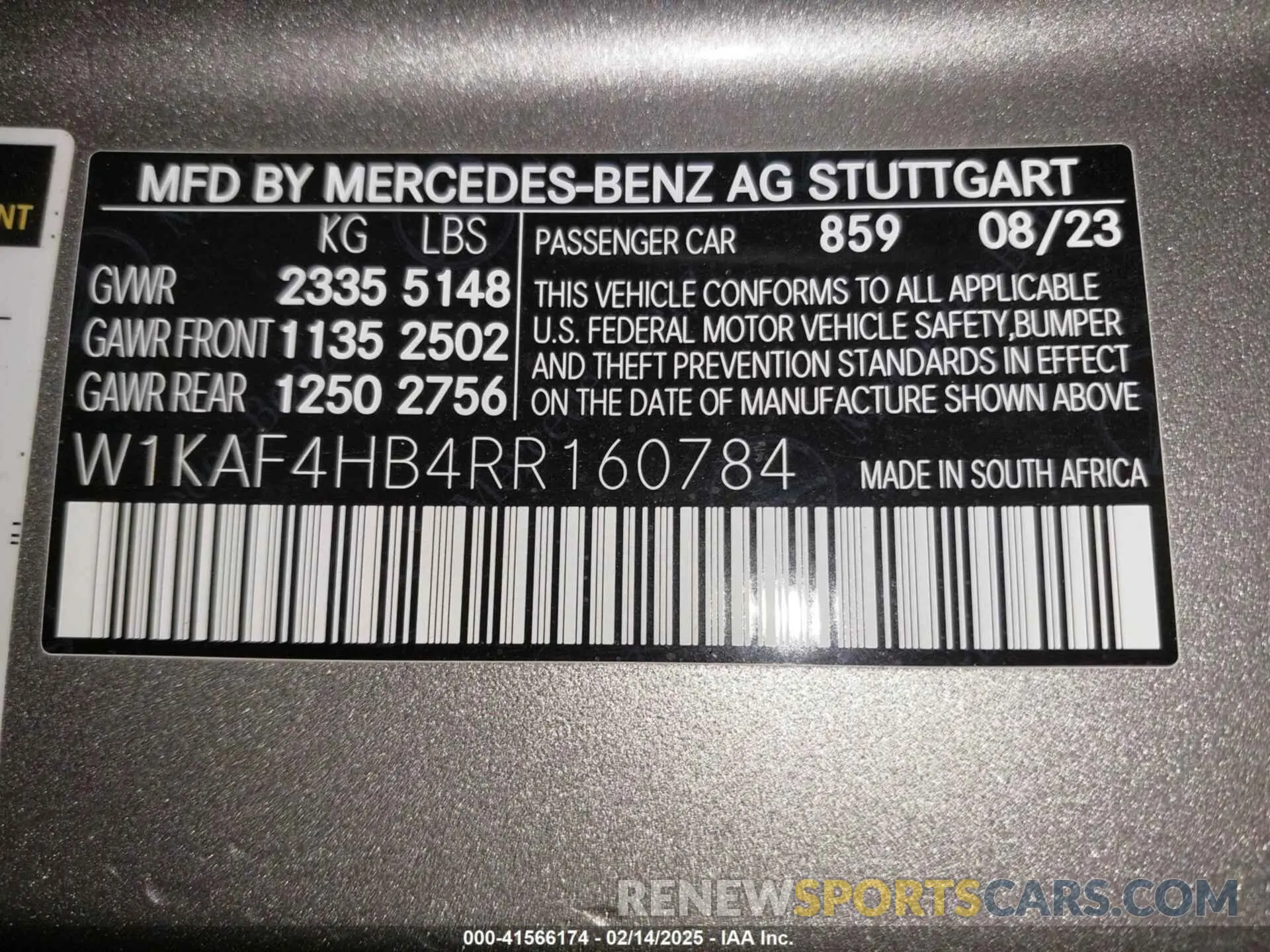 9 Photograph of a damaged car W1KAF4HB4RR160784 MERCEDES-BENZ C 300 2024
