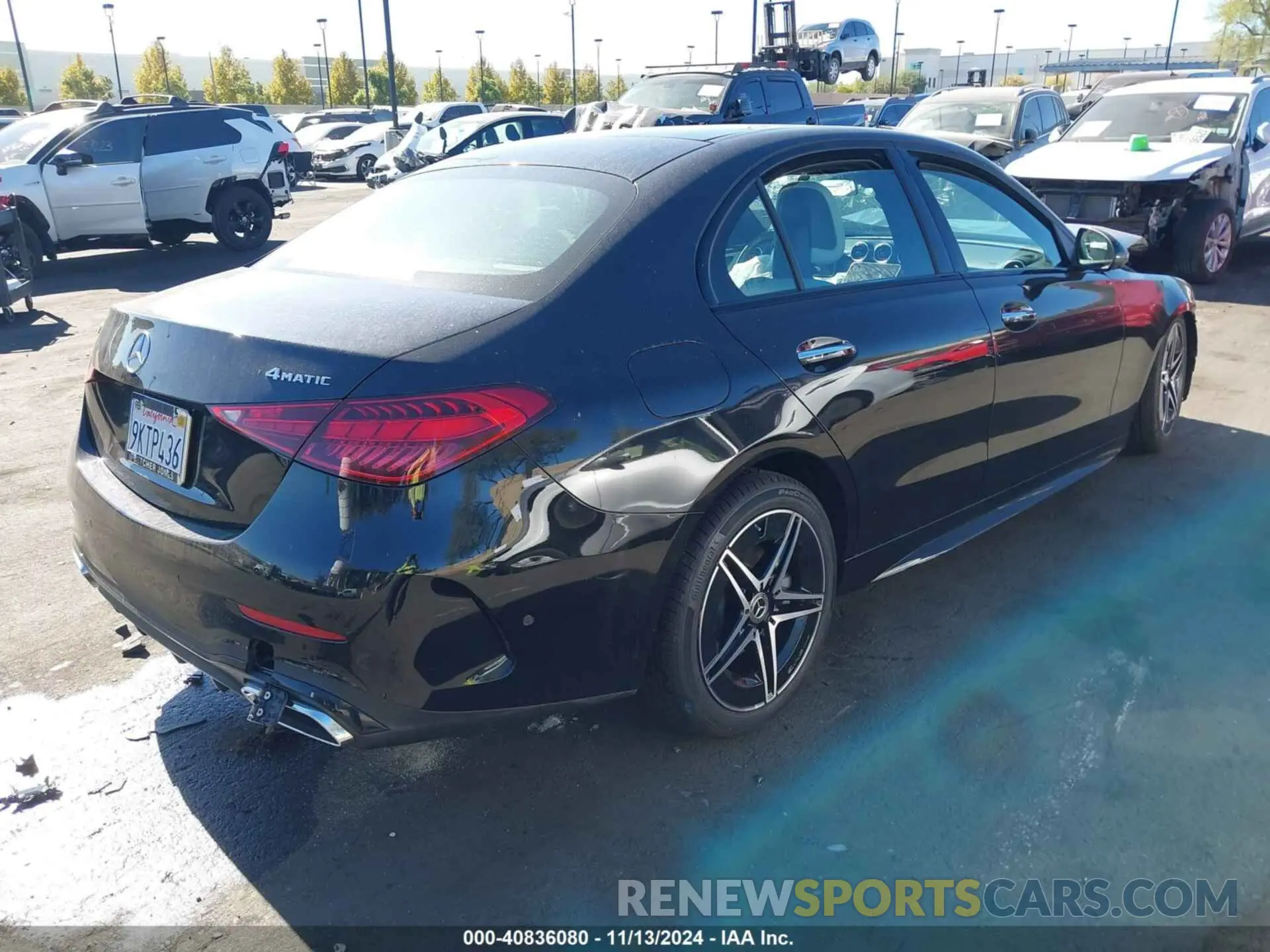 4 Photograph of a damaged car W1KAF4HB7RR190765 MERCEDES-BENZ C 300 2024