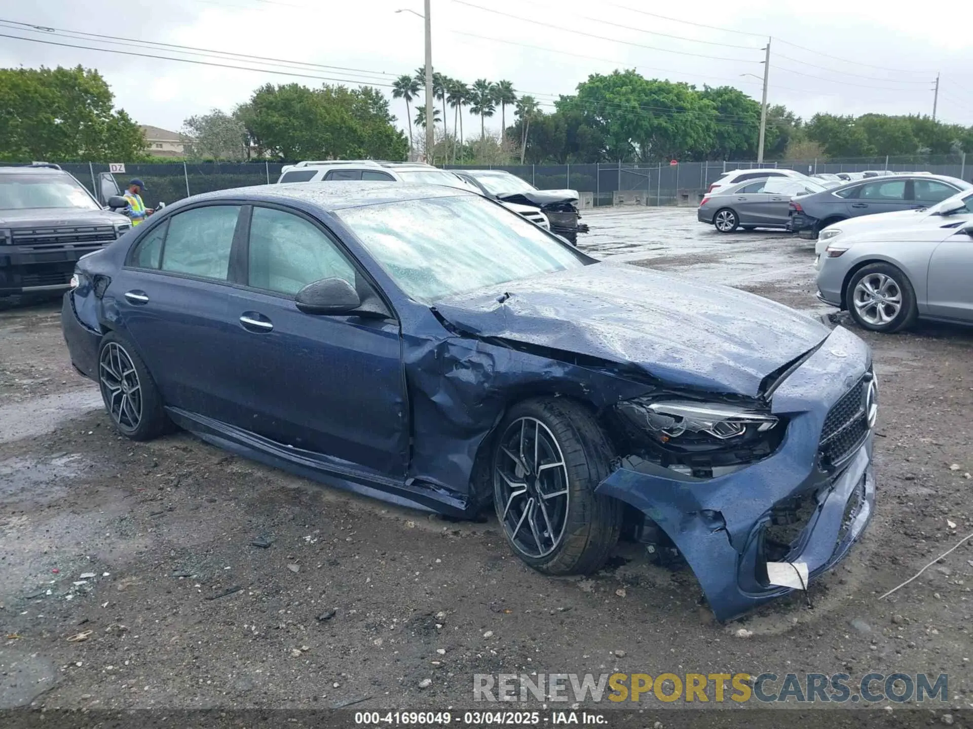 1 Photograph of a damaged car W1KAF4GB5SR239713 MERCEDES-BENZ C 300 2025