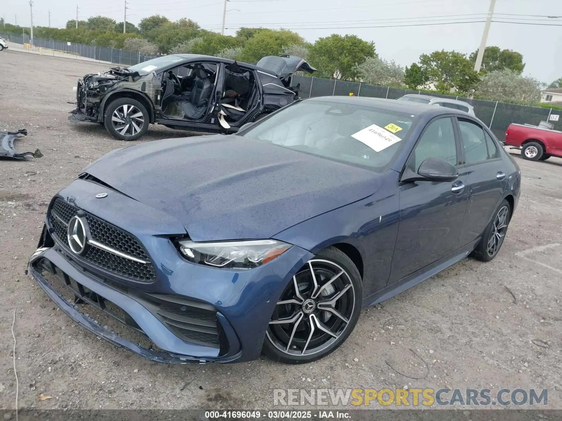 2 Photograph of a damaged car W1KAF4GB5SR239713 MERCEDES-BENZ C 300 2025