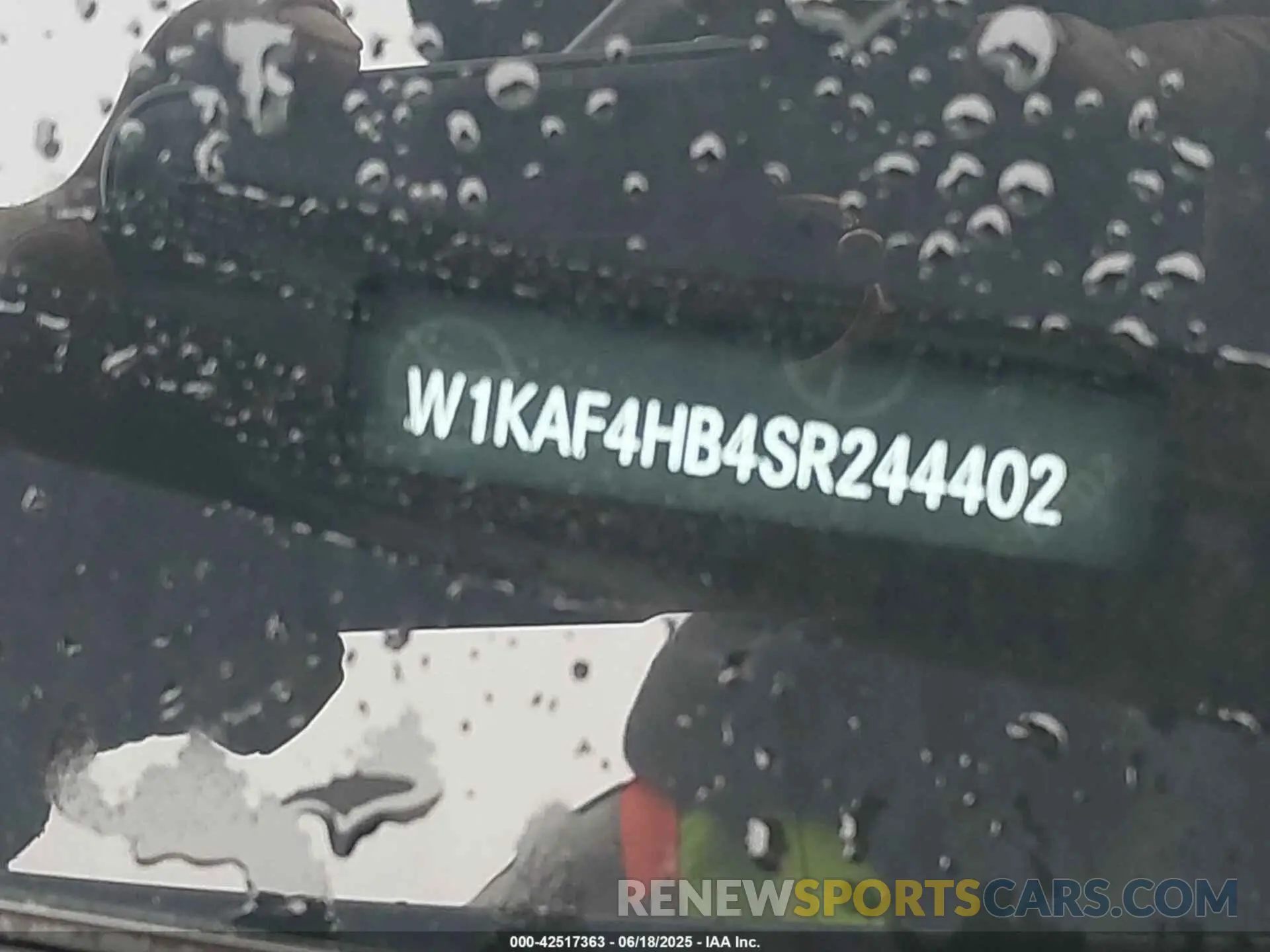 17 Photograph of a damaged car W1KAF4HB4SR244402 MERCEDES-BENZ C 300 2025