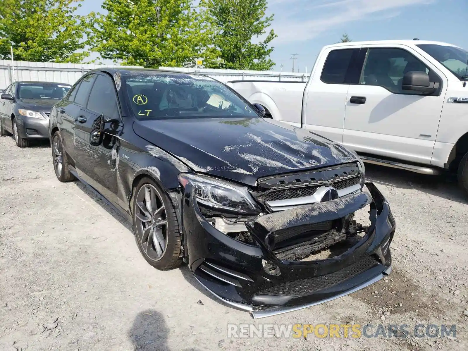 1 Photograph of a damaged car 55SWF6EB0KU285923 MERCEDES-BENZ C CLASS 2019