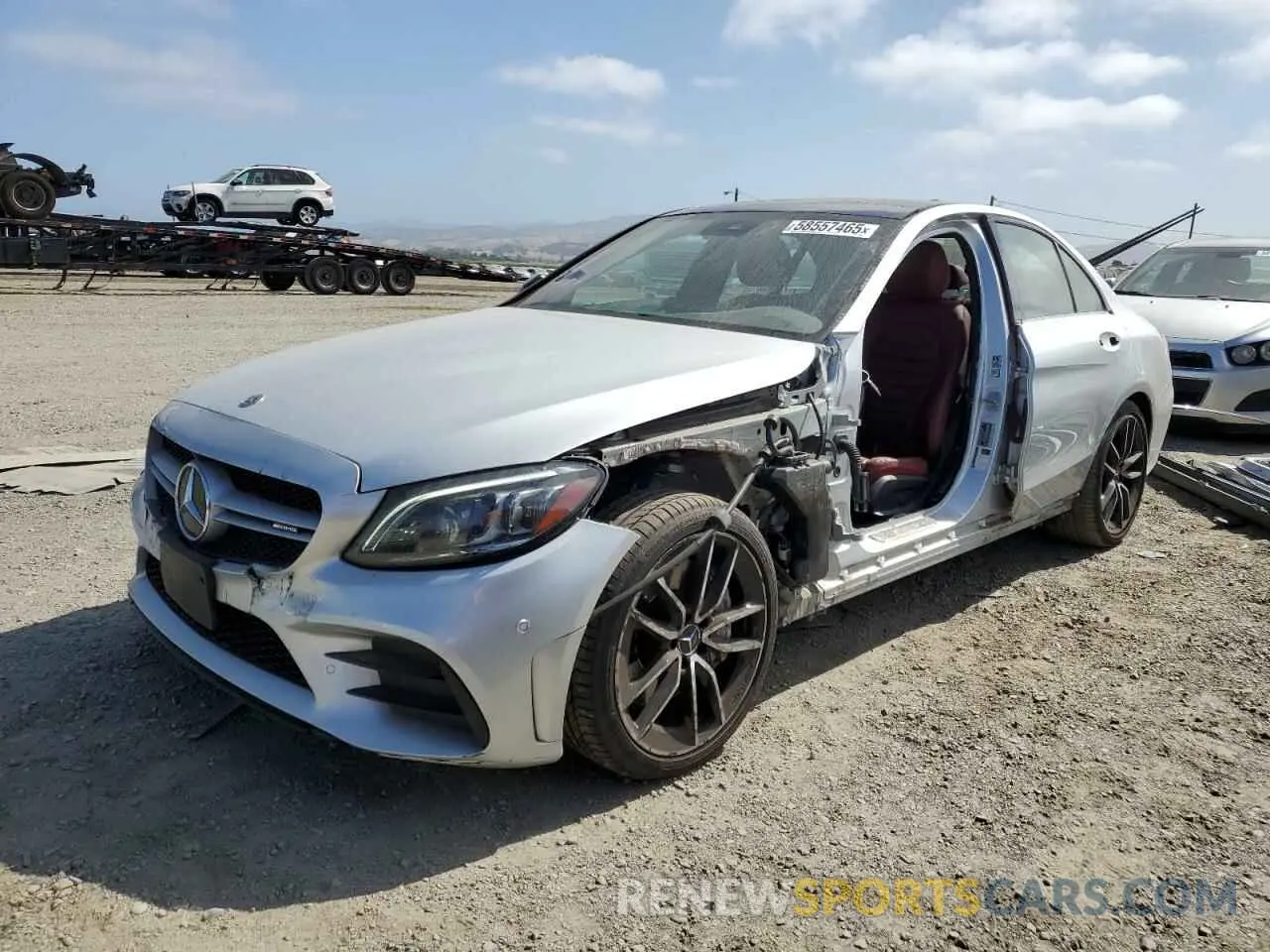 1 Photograph of a damaged car 55SWF6EB6KU285618 MERCEDES-BENZ C-CLASS 2019