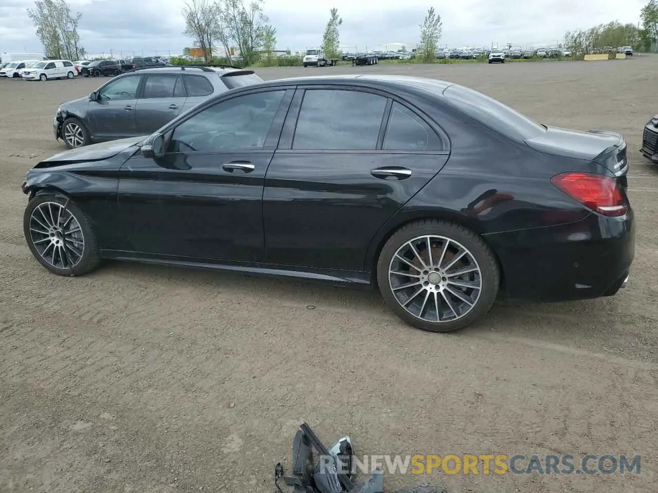 2 Photograph of a damaged car 55SWF6EB9KU283197 MERCEDES-BENZ C-CLASS 2019