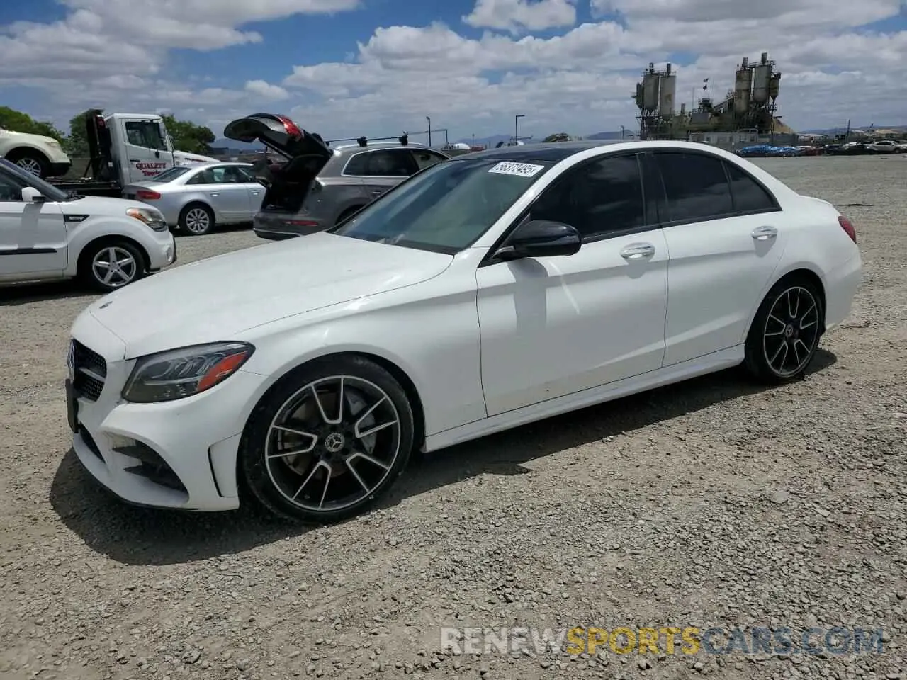1 Photograph of a damaged car 55SWF8DB0KU297258 MERCEDES-BENZ C-CLASS 2019