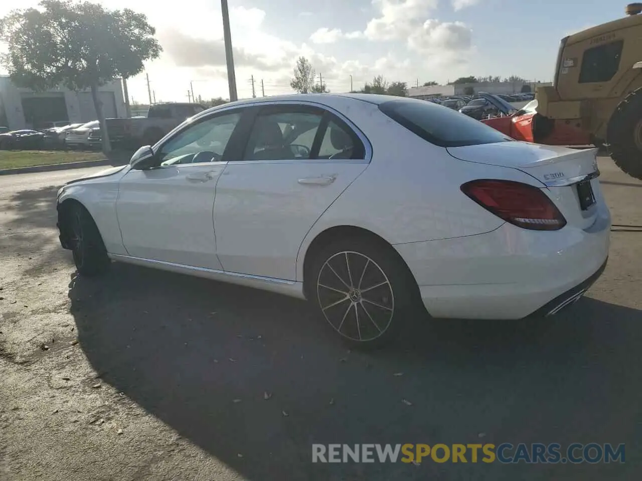 2 Photograph of a damaged car 55SWF8DB2KU307367 MERCEDES-BENZ C-CLASS 2019
