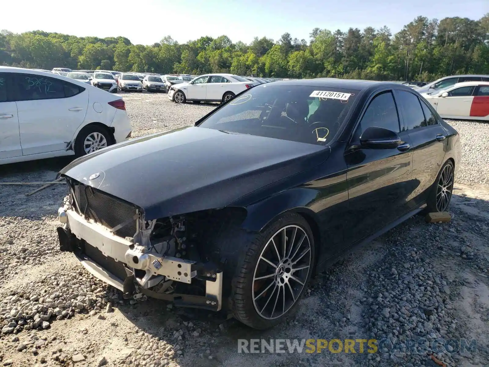 2 Photograph of a damaged car 55SWF8DB3KU301898 MERCEDES-BENZ C CLASS 2019