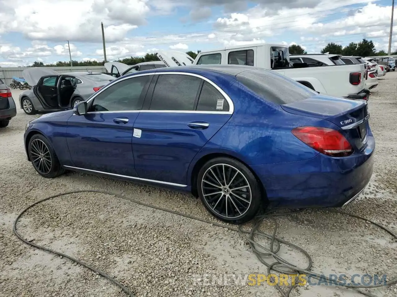 2 Photograph of a damaged car 55SWF8DB3KU311184 MERCEDES-BENZ C-CLASS 2019